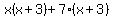 x%28x%2B3%29%2B7%28x%2B3%29