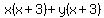 x%28x%2B3%29%2By%28x%2B3%29