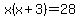 x%28x%2B3%29+=+28