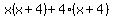 x%28x%2B4%29%2B4%28x%2B4%29