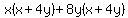 x%28x%2B4y%29%2B8y%28x%2B4y%29