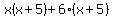 x%28x%2B5%29%2B6%28x%2B5%29