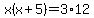 x%28x%2B5%29+=+3%2A12