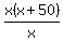 x%28x%2B50%29%2Fx