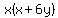 x%28x%2B6y%29