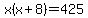 x%28x%2B8%29+=+425