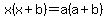 x%28x%2Bb%29=a%28a%2Bb%29