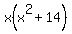x%28x%5E2%2B14%29