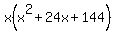 x%28x%5E2%2B24x%2B144%29