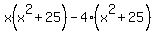 x%28x%5E2%2B25%29-4%28x%5E2%2B25%29