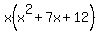 x%28x%5E2%2B7x%2B12%29