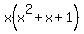 x%28x%5E2%2Bx%2B1%29