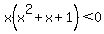 x%28x%5E2%2Bx%2B1%29%3C0