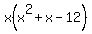 x%28x%5E2%2Bx-12%29