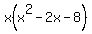 x%28x%5E2+-+2x+-+8%29