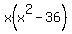 x%28x%5E2+-+36%29