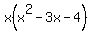 x%28x%5E2+-+3x+-+4%29+