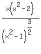 x%28x%5E2-2%29%2F%28x%5E2-1%29%5E%283%2F2%29+