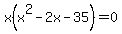x%28x%5E2-2x-35%29+=+0