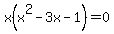x%28x%5E2-3x-1%29=0