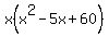x%28x%5E2-5x%2B60%29