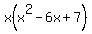 x%28x%5E2-6x%2B7%29