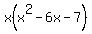 x%28x%5E2-6x-7%29