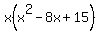 x%28x%5E2-8x%2B15%29