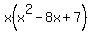 x%28x%5E2-8x%2B7%29