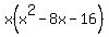 x%28x%5E2-8x-16%29