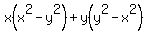 x%28x%5E2-y%5E2%29%2By%28y%5E2-x%5E2%29