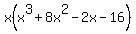 x%28x%5E3%2B8x%5E2-2x-16%29