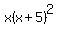 x%28x+%2B+5%29%5E2