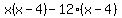 x%28x+-4%29-12%28x+-+4%29