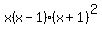 x%28x-1%29%28x%2B1%29%5E2