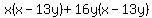 x%28x-13y%29%2B16y%28x-13y%29