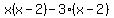 x%28x-2%29-3%28x-2%29