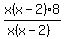x%28x-2%298%2F%28x%28x-2%29%29