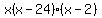 x%28x-24%29%28x-2%29