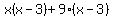 x%28x-3%29%2B9%28x-3%29