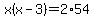 x%28x-3%29=2%2A54