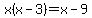 x%28x-3%29=x-9