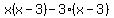 x%28x-3%29-3%28x-3%29