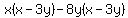 x%28x-3y%29-8y%28x-3y%29%29