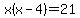 x%28x-4%29=21