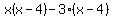 x%28x-4%29-3%28x-4%29