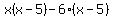 x%28x-5%29-6%28x-5%29