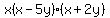 x%28x-5y%29%28x%2B2y%29