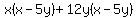 x%28x-5y%29%2B12y%28x-5y%29
