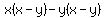x%28x-y%29-y%28x-y%29